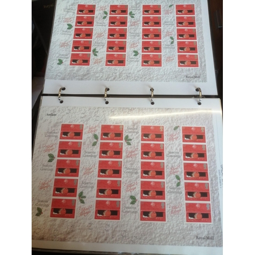 268 - Coln Smilers sheets to 2019 in 3 RM binders. Incl 2001 Christmas Cracker and Robins imprinted 'Consi... 