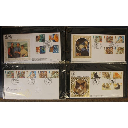 292 - 1966 to 1998 Benhams FDC coln in seven albums, good range of FDCs with a mixture of hand written and... 