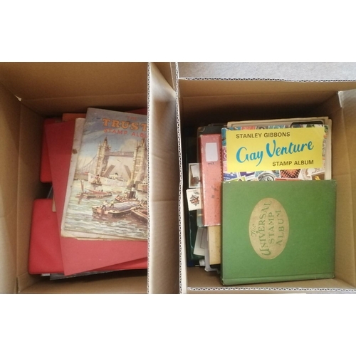 56 - Very untidy world early to modern assortment in old albums and loose, stockbooks, FDCs etc. Much sor... 