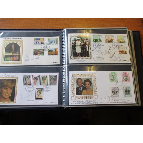 90 - Thematics. In 7 Benhams signed covers  albums with films stars incl Charlton Heston, Bob Hope, Joan ... 