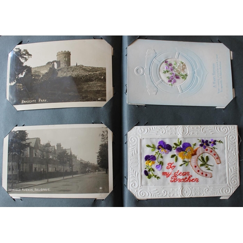 100 - Misc. coln. with early range in old album incl. general views of Leicester and surrounding with bett... 