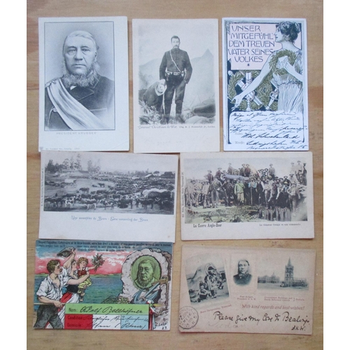 140 - Military. Boer War coln. with few p.u. Portraits of Generals, propaganda (see photo), artist drawn e... 