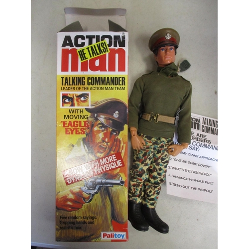 185 - Palitoy. Action Man boxed figures with 2008 SAS Key Figure with flock hair, black jump suit and flak... 