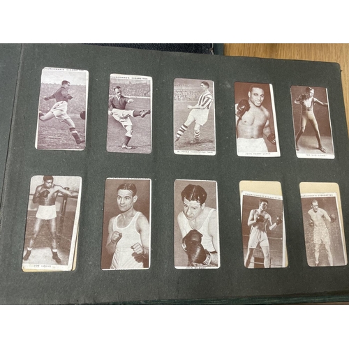 23 - Collection with stock books and odds including sets with Players Aviary Cage Birds, 1938 Cricketers,... 