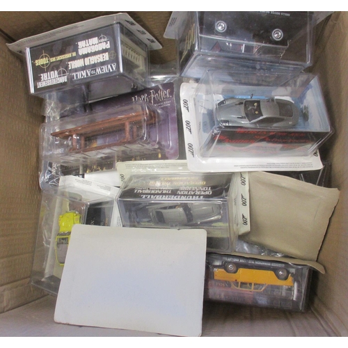 235 - 1980-2000s collection of cars, lorries, buses, etc, various Batman and James Bond items, generally g... 