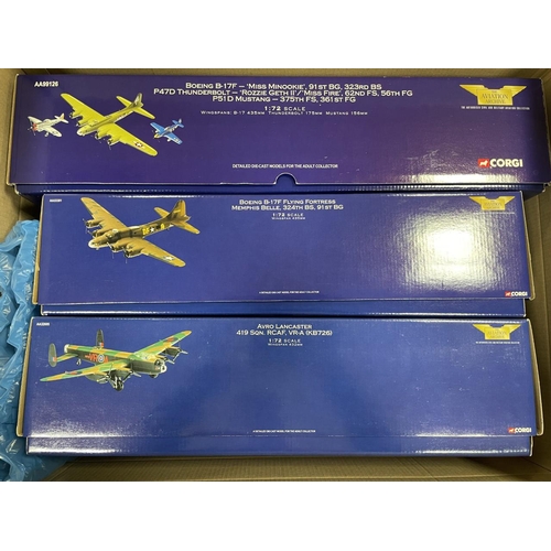 287 - Corgi AA. Collection with 1/72 including Boeing Thunderbolt No AA99126, Boeing Flying Fortress No AA... 