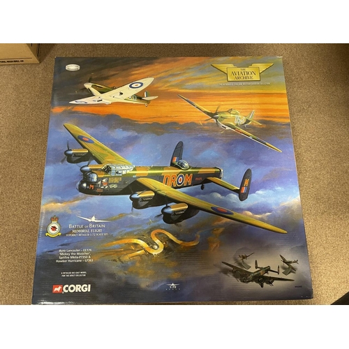 295 - Corgi AA. Collection with 1/72 sets with Johnnie Johnson No AA99189, AVRO Lancaster, DH Mosquito No ... 