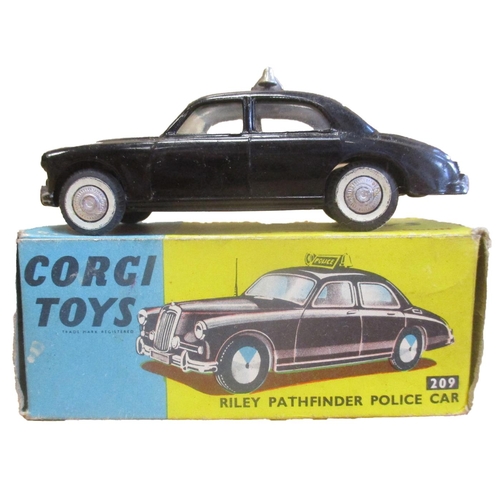 304 - Corgi. Range of vehicles, generally excellent in near excellent to excellent boxes, with 209, 210, 3... 