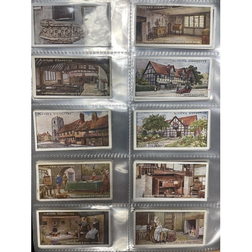 31 - Collection in 6 albums with complete sets including Ogdens Whaling, Players Aviary and Cage Birds, G... 