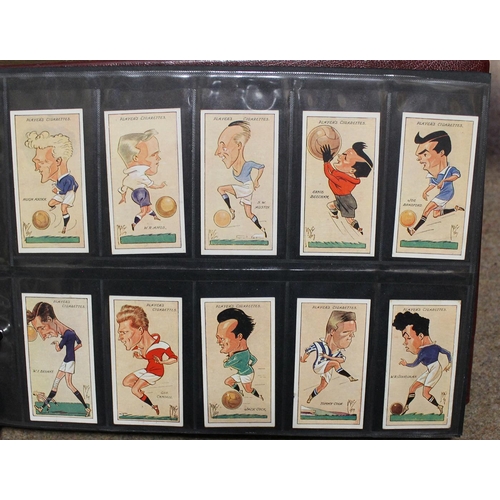 38 - Collection of complete and part sets in 4 albums and 6 frames, generally very good condition with, W... 