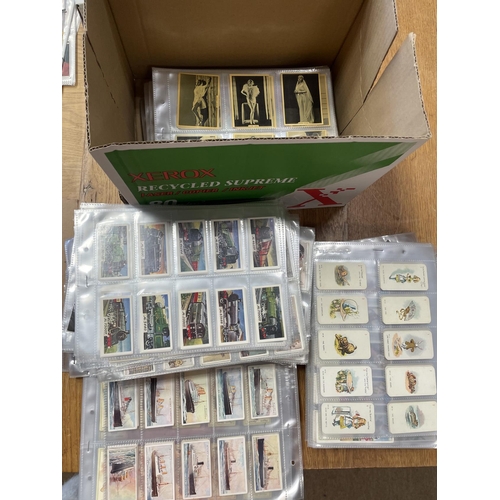 45 - Collection in plastic sleeves including Players Hidden Beauties, Characters from Dickens, Wills Gems... 