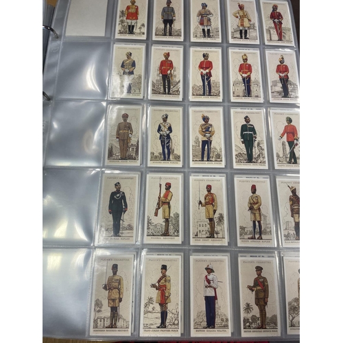 46 - Collection with complete sets including Wills Cinema Stars, Roses, Phillips Soldiers of The King, Pl... 