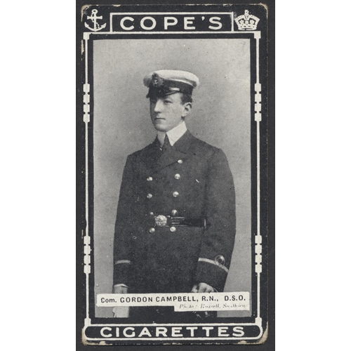 48 - Cope. 1917 complete set in plastic sleeves with V.C & D.S.O. Naval & Flying Heroes (unnumbered) gene... 