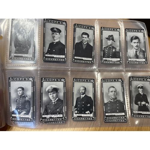 48 - Cope. 1917 complete set in plastic sleeves with V.C & D.S.O. Naval & Flying Heroes (unnumbered) gene... 