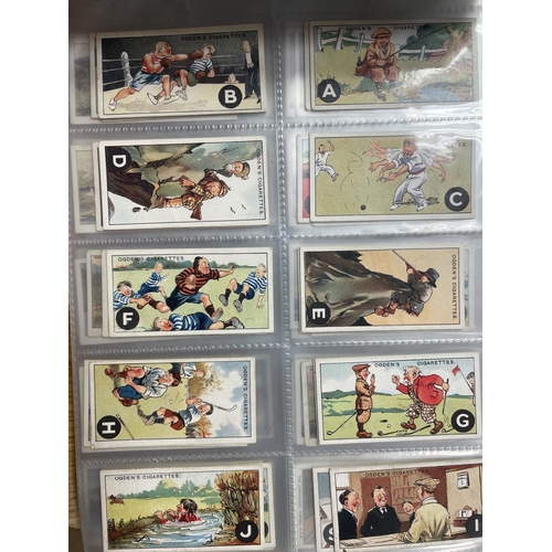 5 - Collection with 6 albums including sets with Players Motor Cars (3), Cricketers 1934, L&B Motor Cars... 