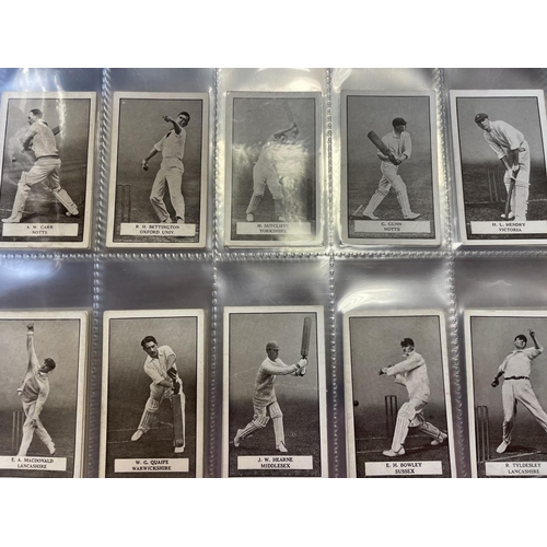 50 - Gallaher. 1926 Famous Cricketers complete set in plastic sleeves generally fair to good. Cat. £400. ... 