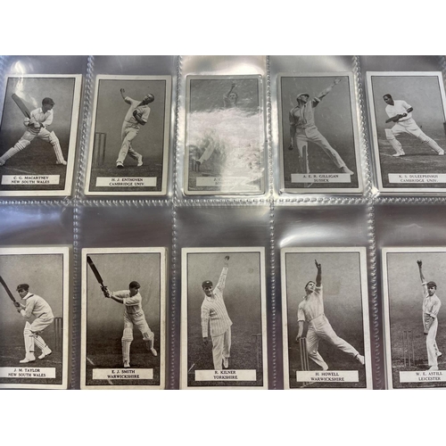 50 - Gallaher. 1926 Famous Cricketers complete set in plastic sleeves generally fair to good. Cat. £400. ... 