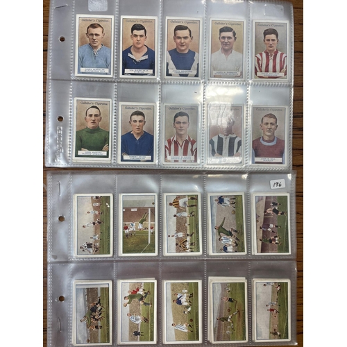 51 - Gallaher. Complete sets with Gallaher 1928 Footballers (1-50) and (51-100) generally fair to good. Q... 