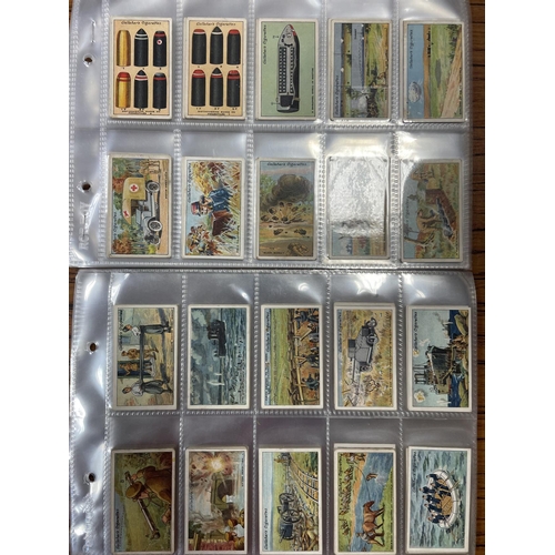 53 - Gallaher. Collection in plastic sleeves including complete sets with 1915 The Great War series and s... 