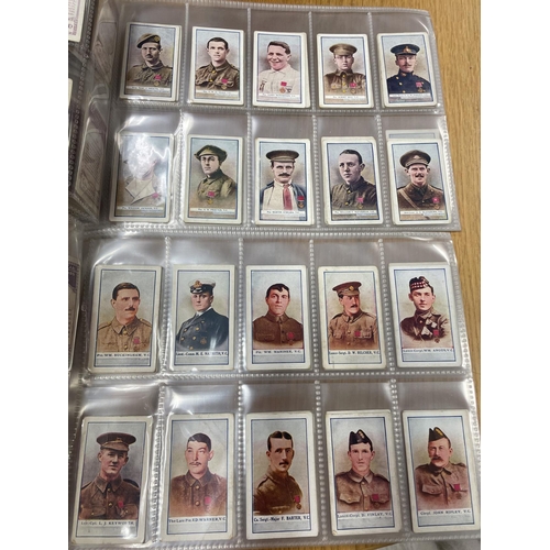 55 - Gallaher. Collection in plastic sleeves including complete sets with V.C. Heroes sets 1-8 generally ... 