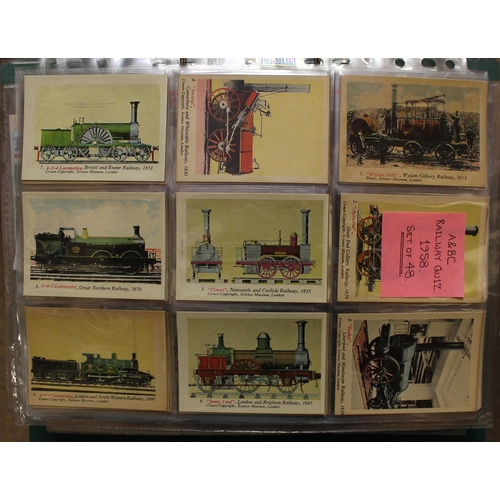 65 - Collection of complete and part sets in 8 albums, generally in good condition with some better, with... 