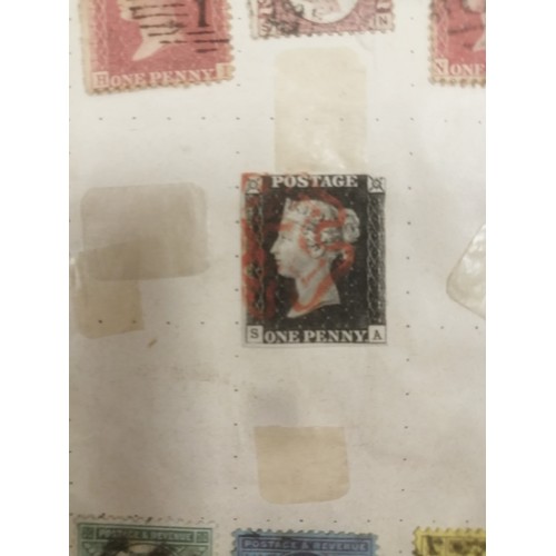 8 - World misc early period coln in 2 old albums incl GB 1840 1d black 3 margin, a New Guinea cover, and... 