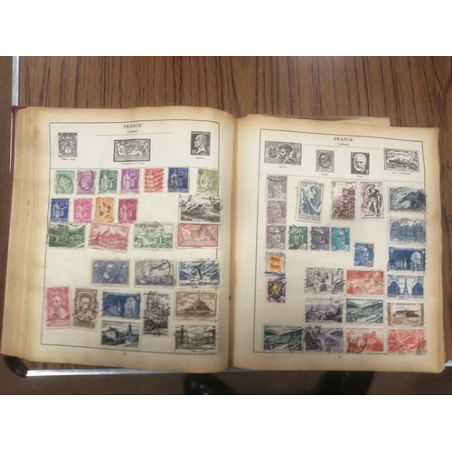 8 - World misc early period coln in 2 old albums incl GB 1840 1d black 3 margin, a New Guinea cover, and... 