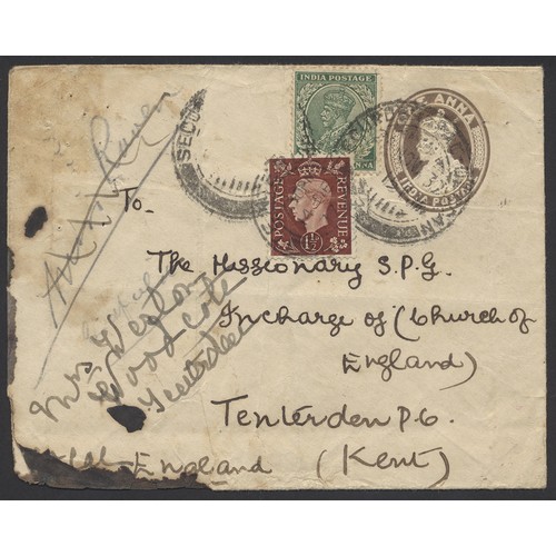 4 - Misc range of covers etc, in 3 albums, incl Germany 1949 UPU on cover and piece, 1950 cover brg Reli... 