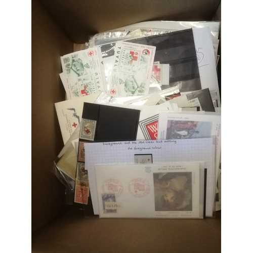 134 - Red Cross. Varied worldwide early to modern loose accumulation, incl items, sets, vals in mint block... 