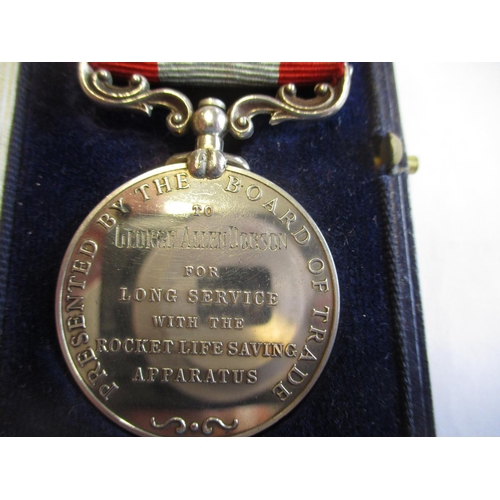 50 - WW1 Dobson brothers range with:
1. KGV Rocket Life Saving Apparatus Long Service Medal to George All... 