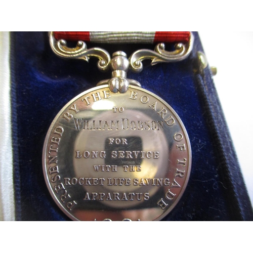 50 - WW1 Dobson brothers range with:
1. KGV Rocket Life Saving Apparatus Long Service Medal to George All... 