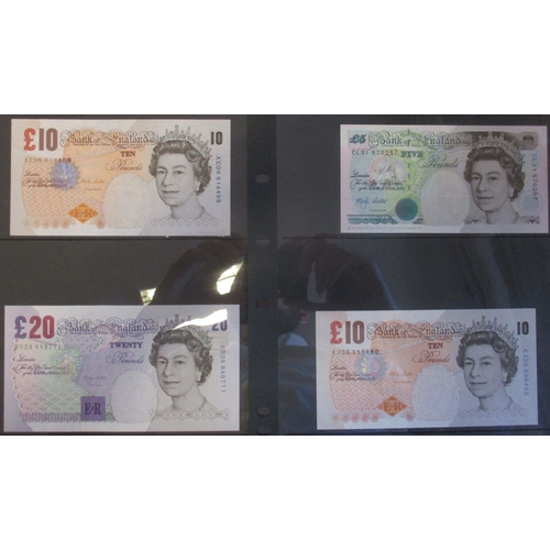 186 - Range of extremely fine to near uncirculated banknotes, includes K.O Peppiatt £1 1940 (29 Mar) E35E ... 