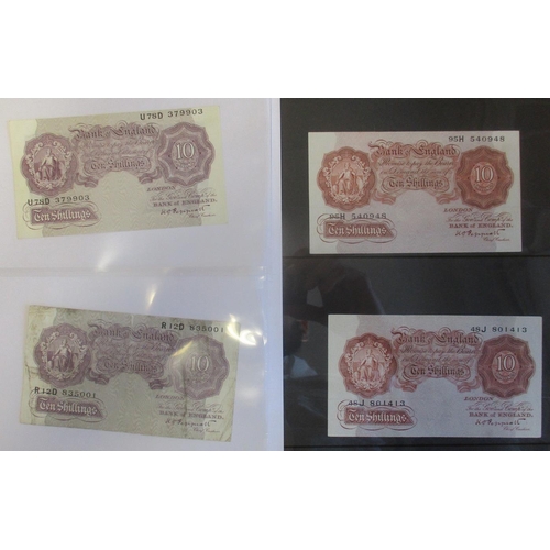 211 - K.O. Peppiatt. Range of banknotes, generally very fine to near uncirculated, with £1 1940 (29 Mar) A... 