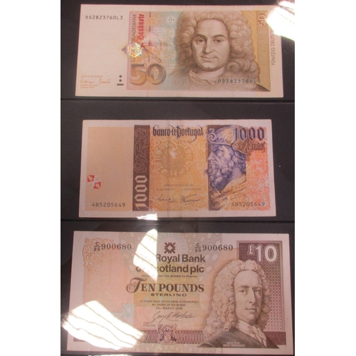 239 - Collection of world banknotes, generally extremely fine to near uncirculated, includes Brazil, Egypt... 