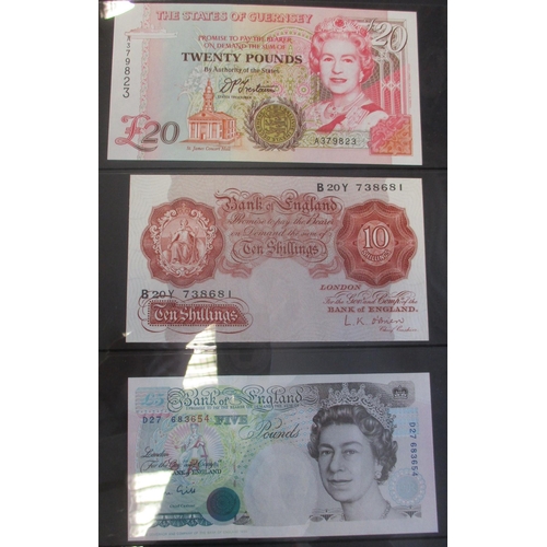 240 - Collection of world banknotes in album, generally very fine to near uncirculated, includes Channel I... 