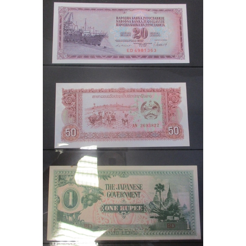 241 - Collection of world banknotes, generally extremely fine to near uncirculated, includes England, Jers... 