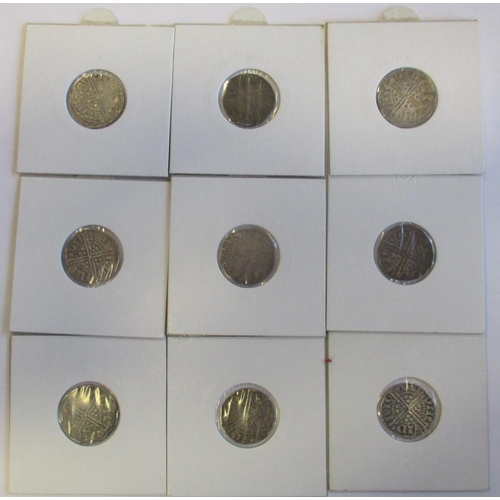 297 - Henry III. Range of long cross pennies, generally good fine to very fine, with 1248-50 class 3ab Ren... 