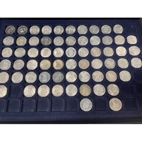 310 - Collection with 19th century onwards with shillings (95), threepence (37) plus pennies, half pennies... 