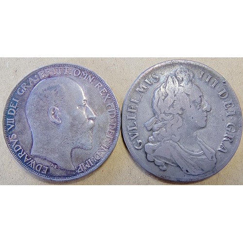 342 - Pair of crowns 1669 OCTAVO nearly fine and 1902 very fine. (Y)