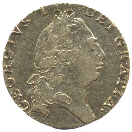 420 - 1793 'Spade' guinea good very fine. (See photo) (Y)