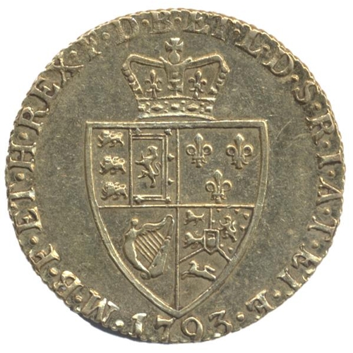 420 - 1793 'Spade' guinea good very fine. (See photo) (Y)