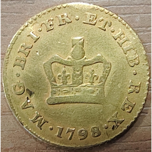 423 - 1798 third guinea fine, from a mount, plus collection fair to fine crowns, half crowns, florins, shi... 