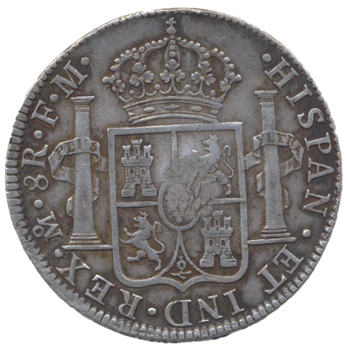 426 - Emergency issue dollar, oval countermark on 1787 Mexico City 8 Reales, countermark very fine, host c... 