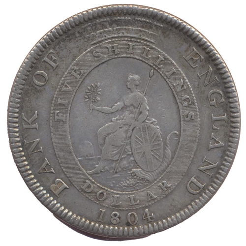 429 - 1804 Bank of England dollar top leaf to left side of E, reverse upright K to left of shield fine (Se... 