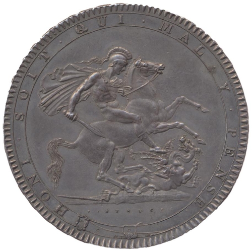 437 - 1819LIX crown about uncirculated, pleasantly toned. (See photo) (Y)