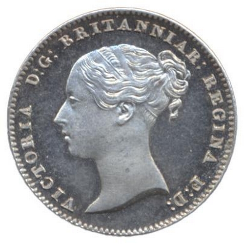 451 - 1839 young head groat proof, plain edge FDC. (See photo) (Y)