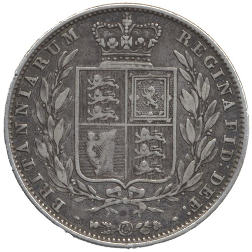 457 - 1848/6 half crown nearly fine (See photo). (Y)