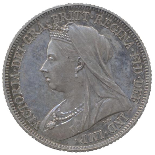 462 - 1893 old head shilling proof FDC, slightly toned. (See photo) (Y)