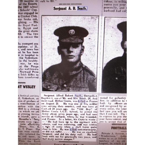 49 - Tragic WW1 Seath family group including 3 brothers who were killed with:
1. Father's KGV Imperial Se... 