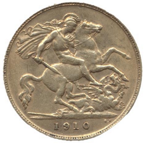 563 - Investment Gold Lot – documents required.
1910 half sovereign fine. (Y)